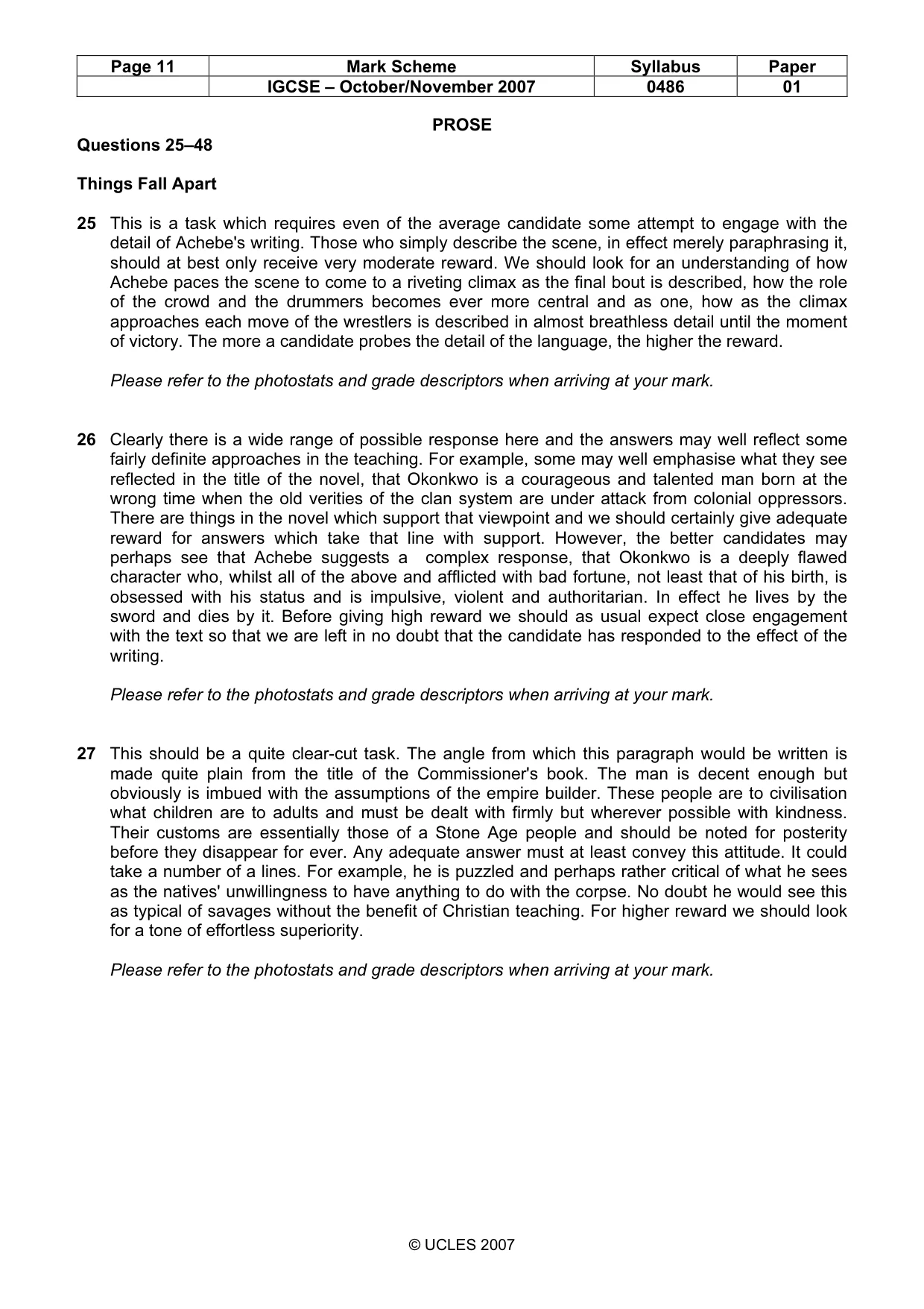 Mark scheme, page 11 of 18