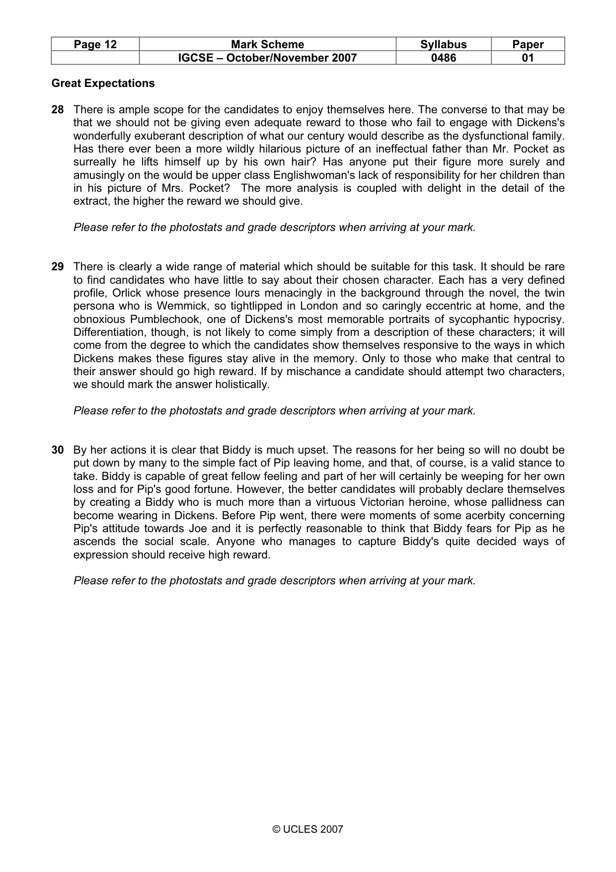 Mark scheme, page 12 of 18