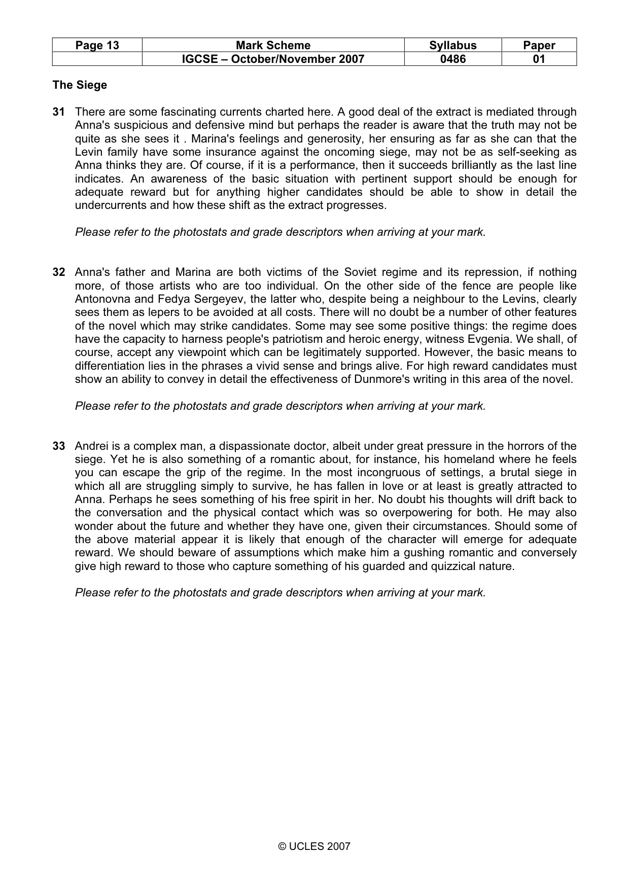 Mark scheme, page 13 of 18