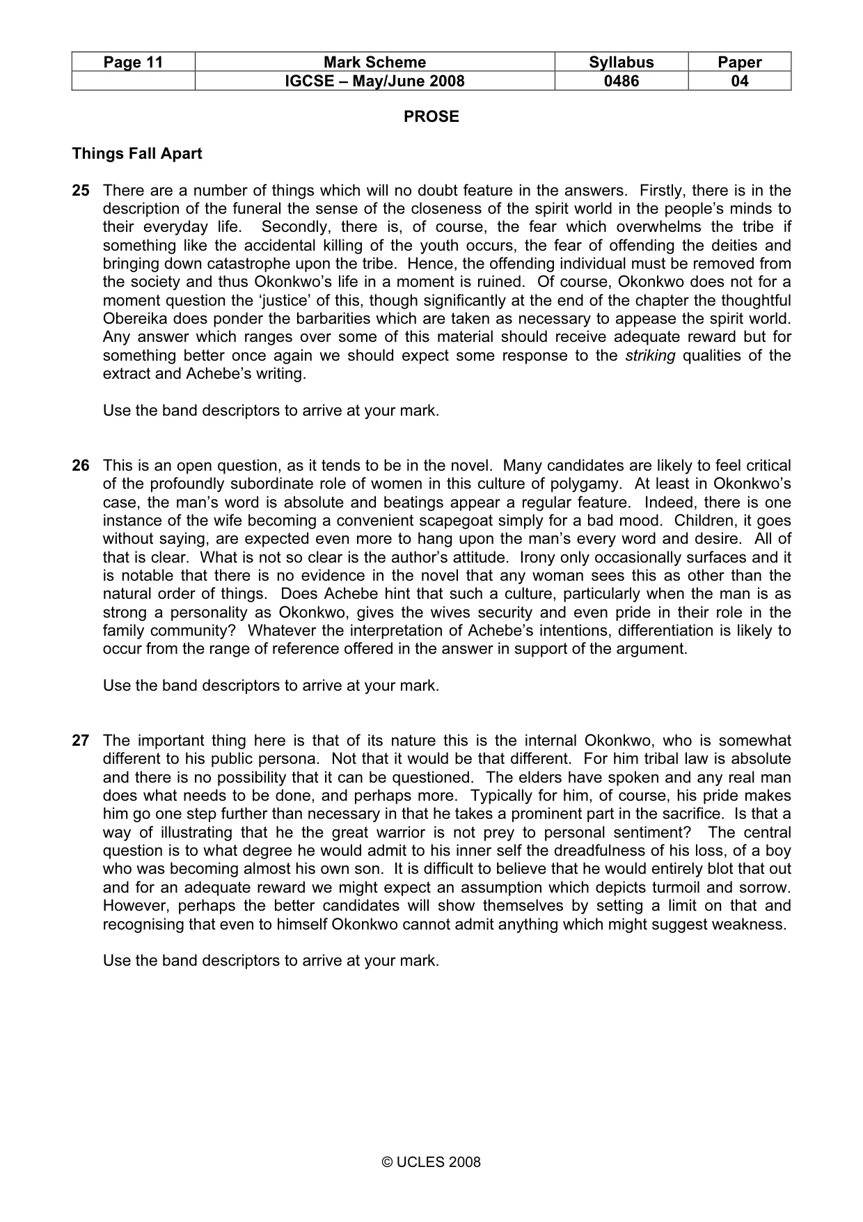 Mark scheme, page 11 of 18