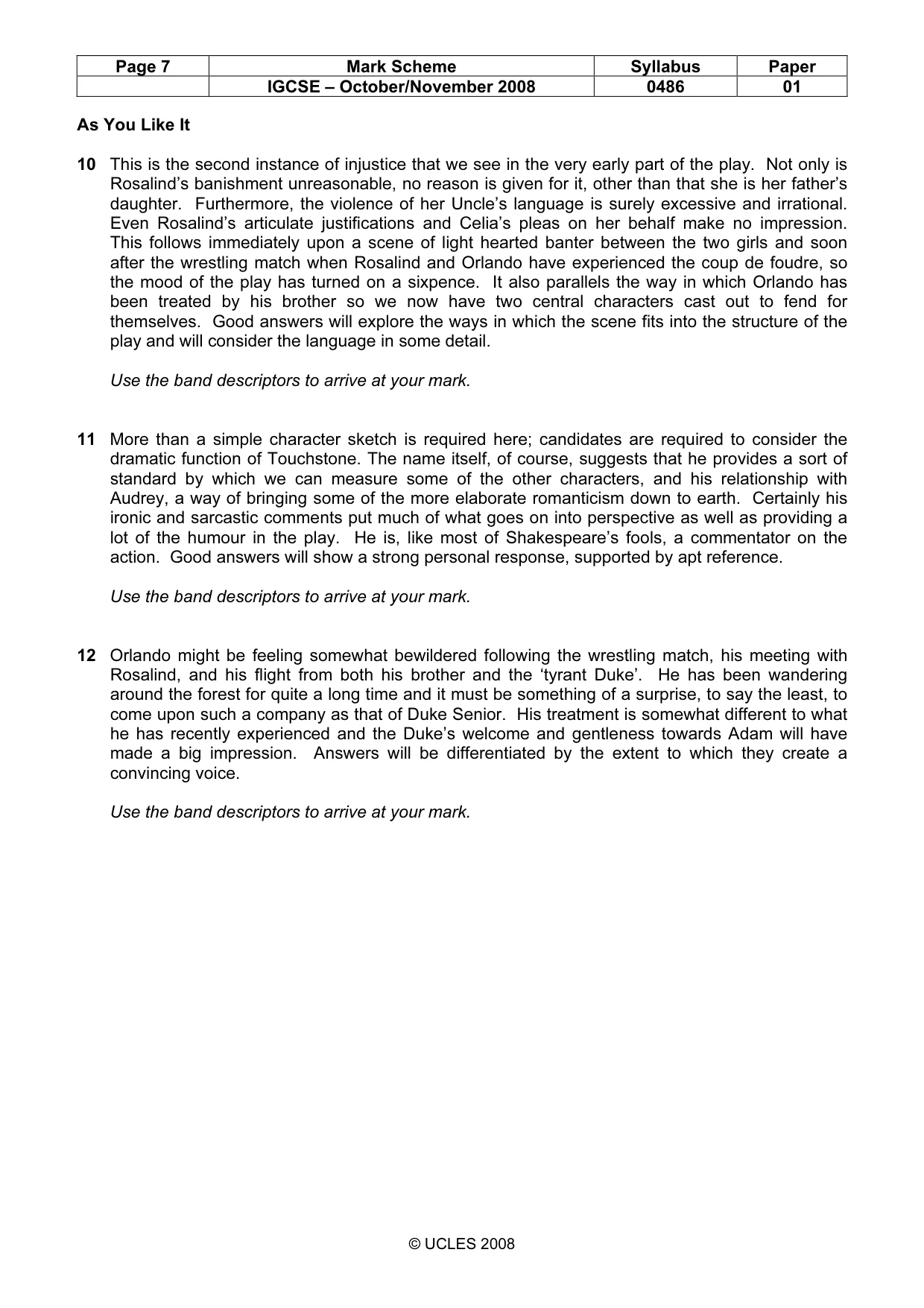 Mark scheme, page 7 of 18