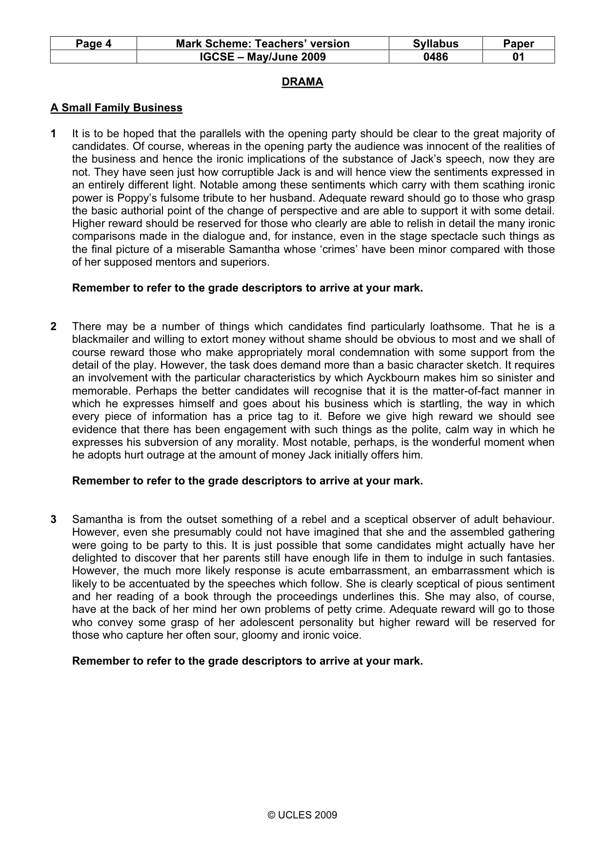 Mark scheme, page 4 of 18
