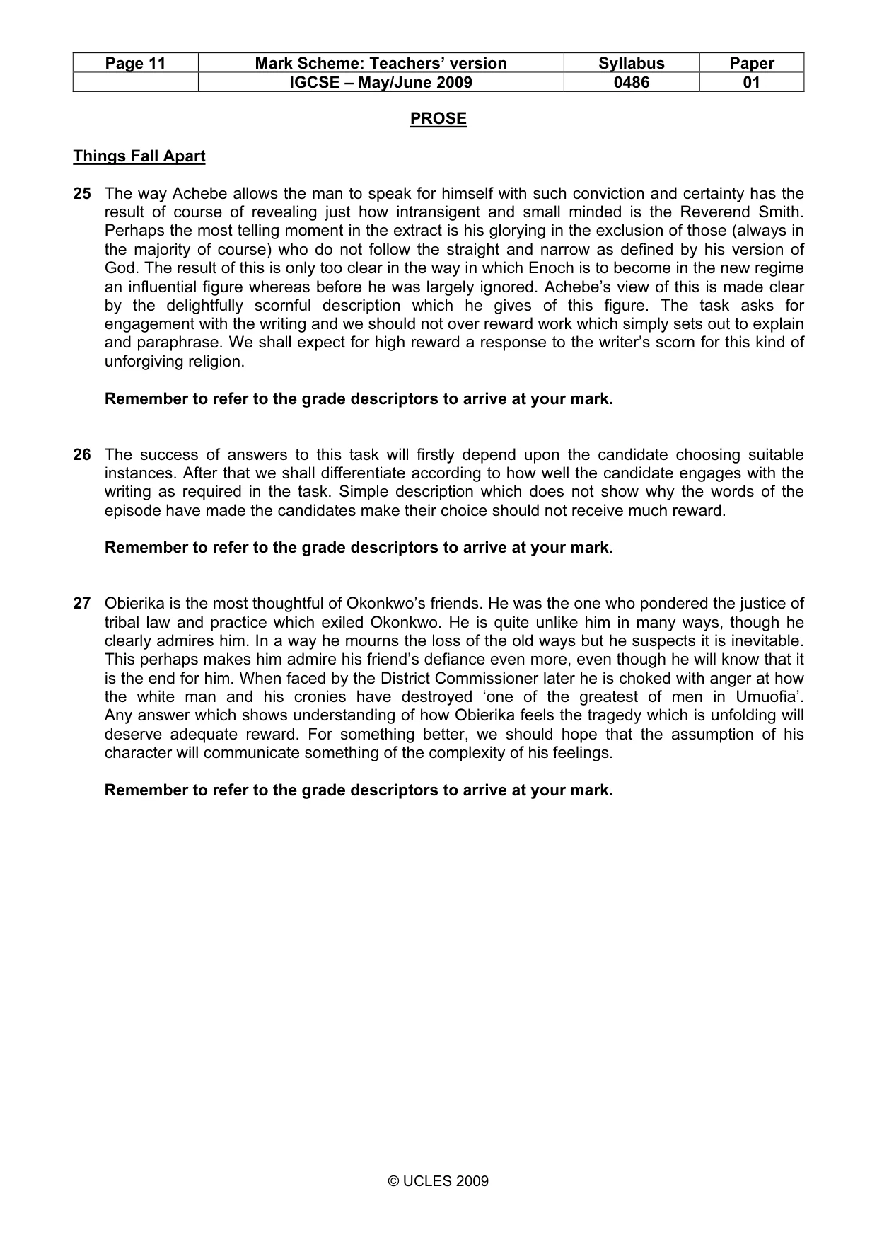 Mark scheme, page 11 of 18