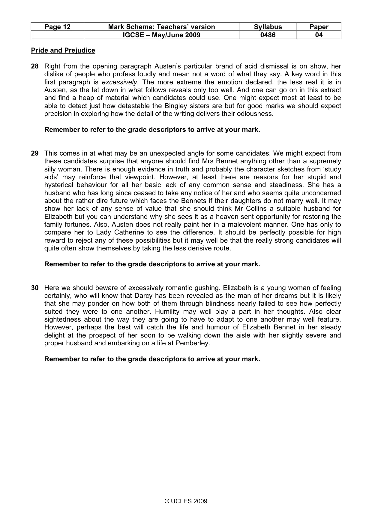 Mark scheme, page 12 of 18