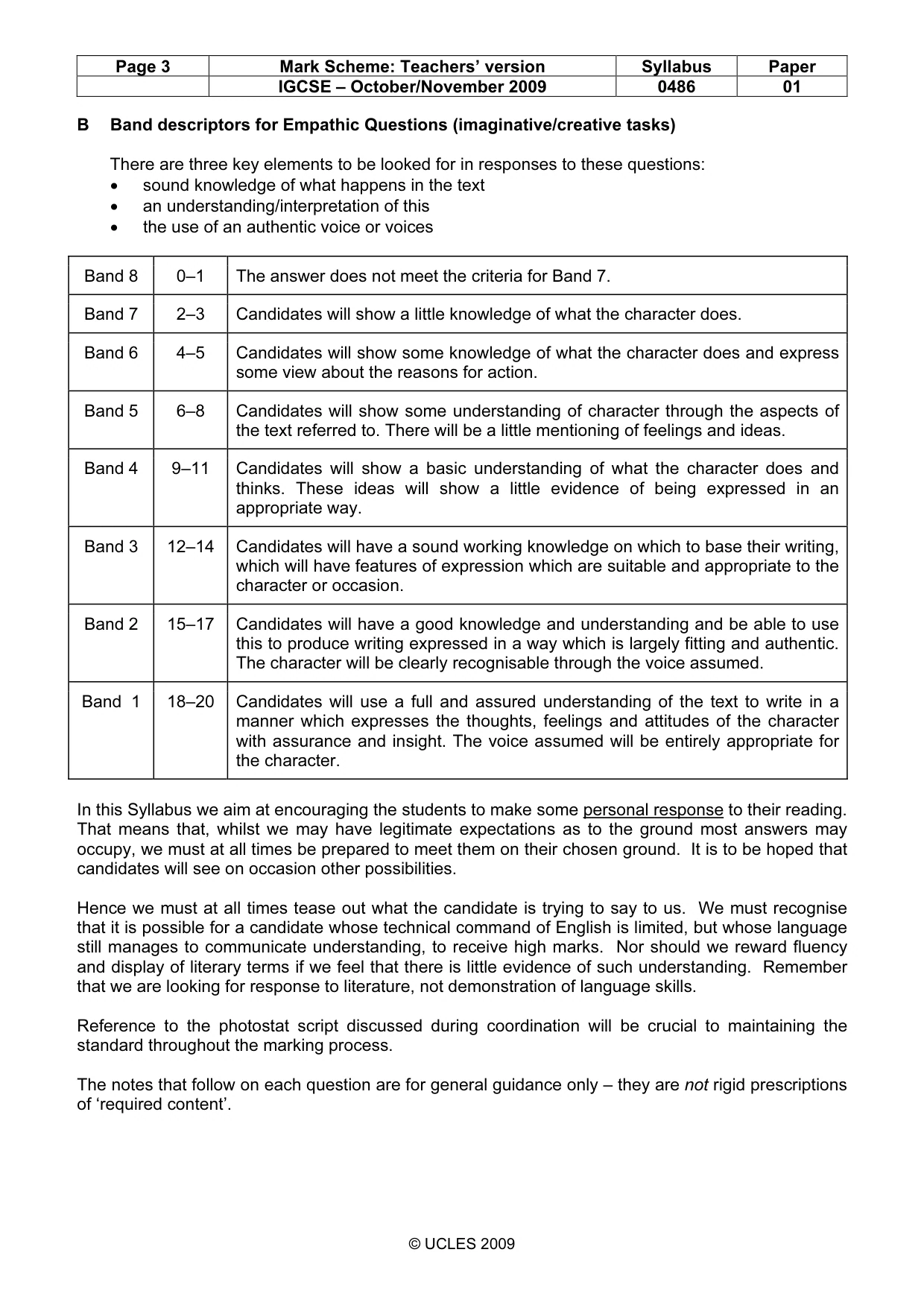 Mark scheme, page 3 of 18