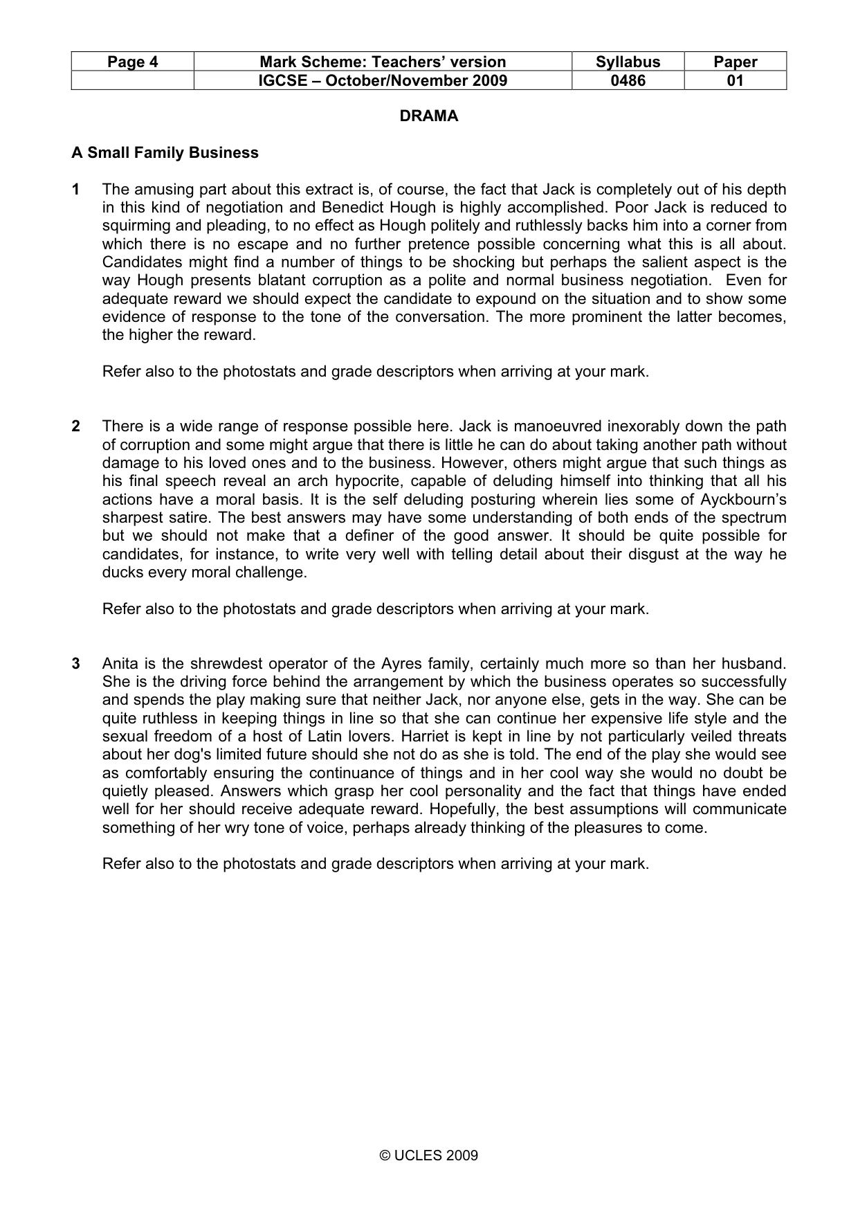 Mark scheme, page 4 of 18