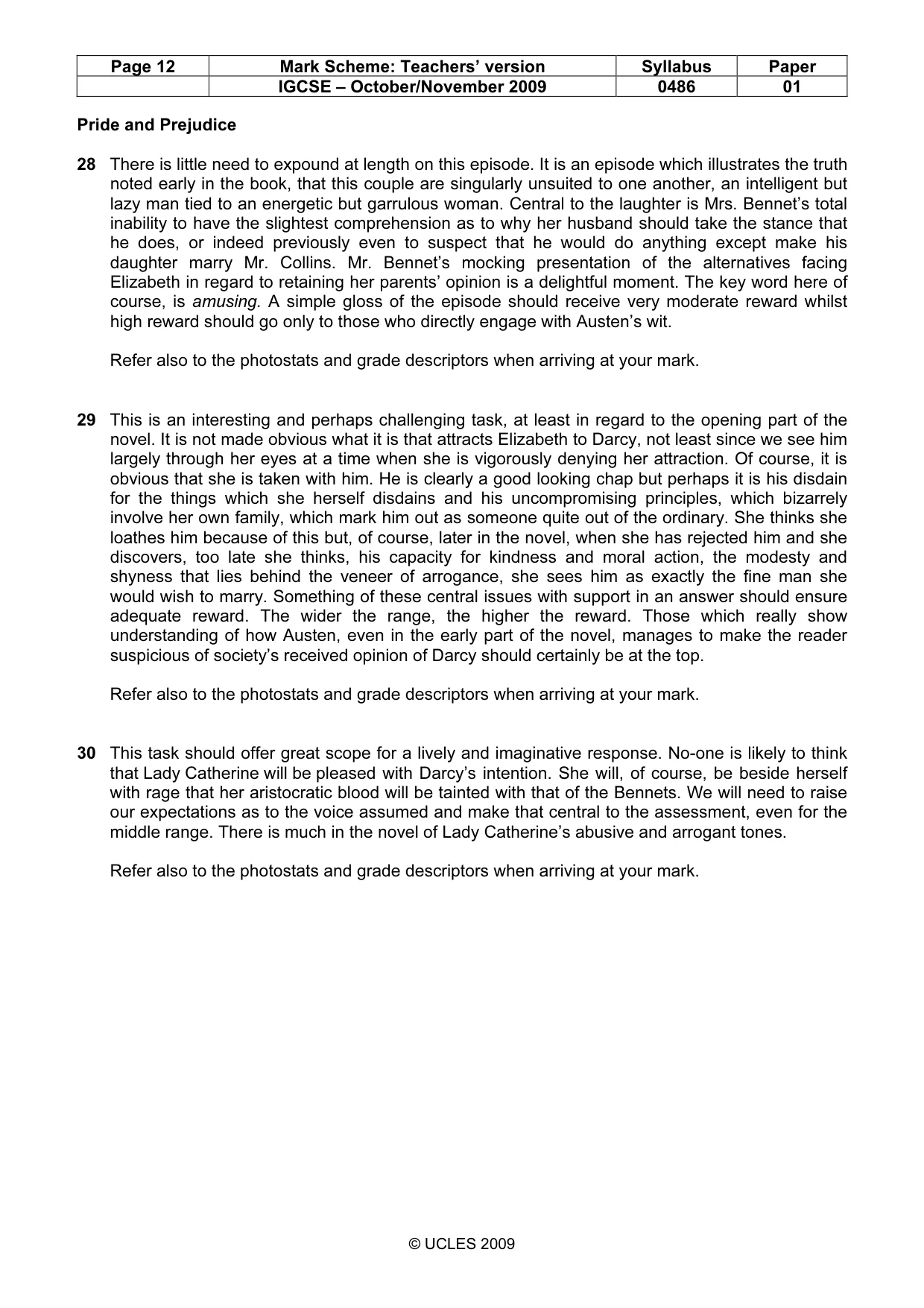 Mark scheme, page 12 of 18