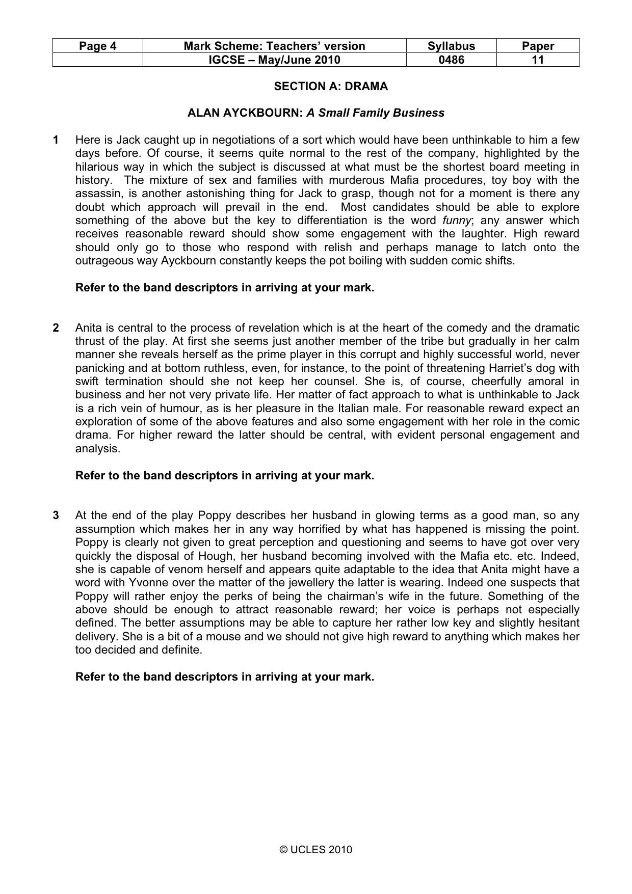 Mark scheme, page 4 of 17