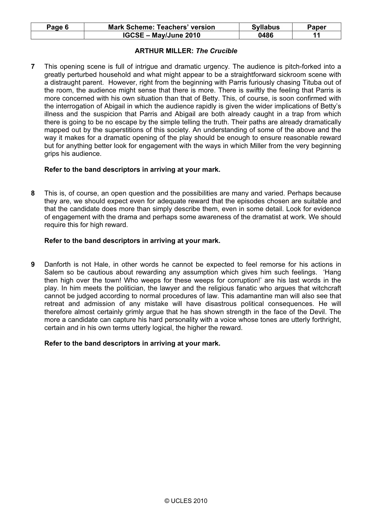 Mark scheme, page 6 of 17