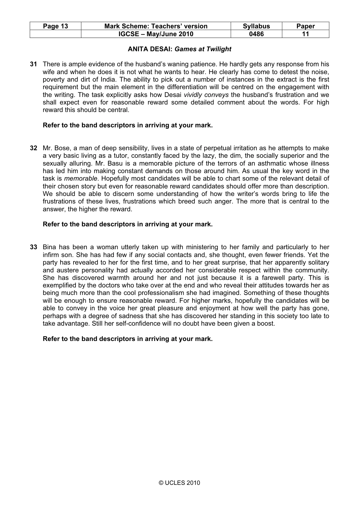Mark scheme, page 13 of 17