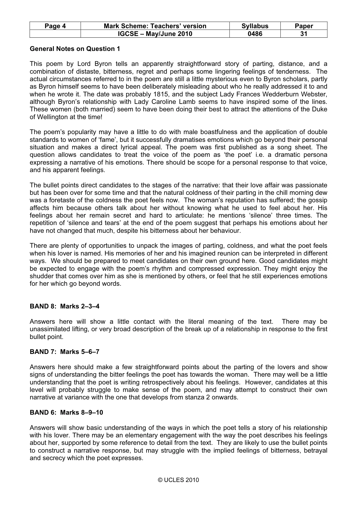 Mark scheme, page 4 of 7