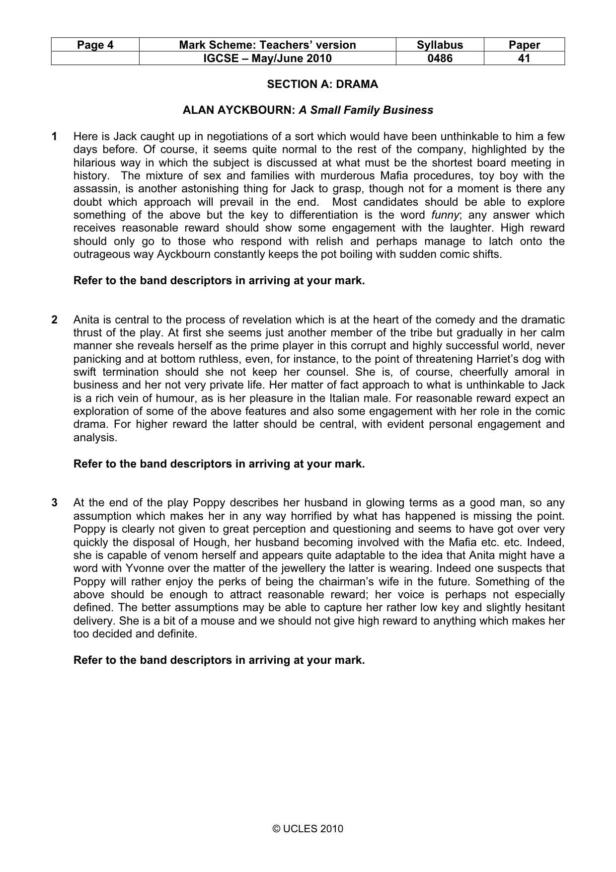 Mark scheme, page 4 of 17