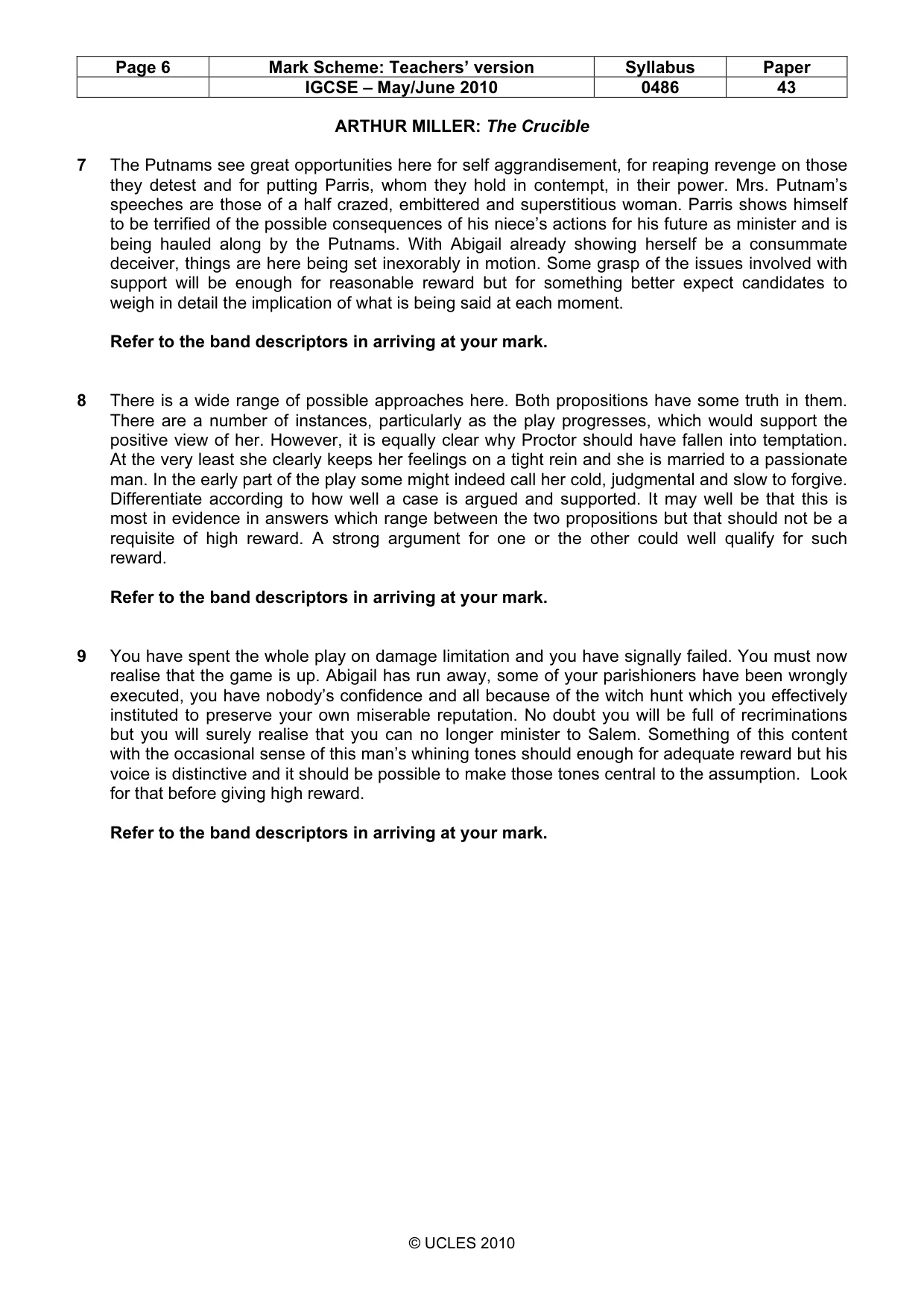 Mark scheme, page 6 of 17