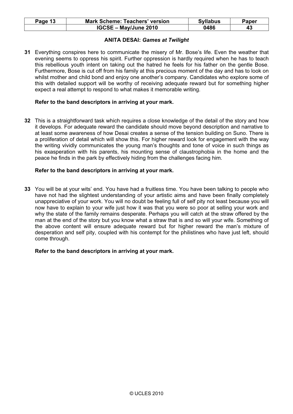 Mark scheme, page 13 of 17