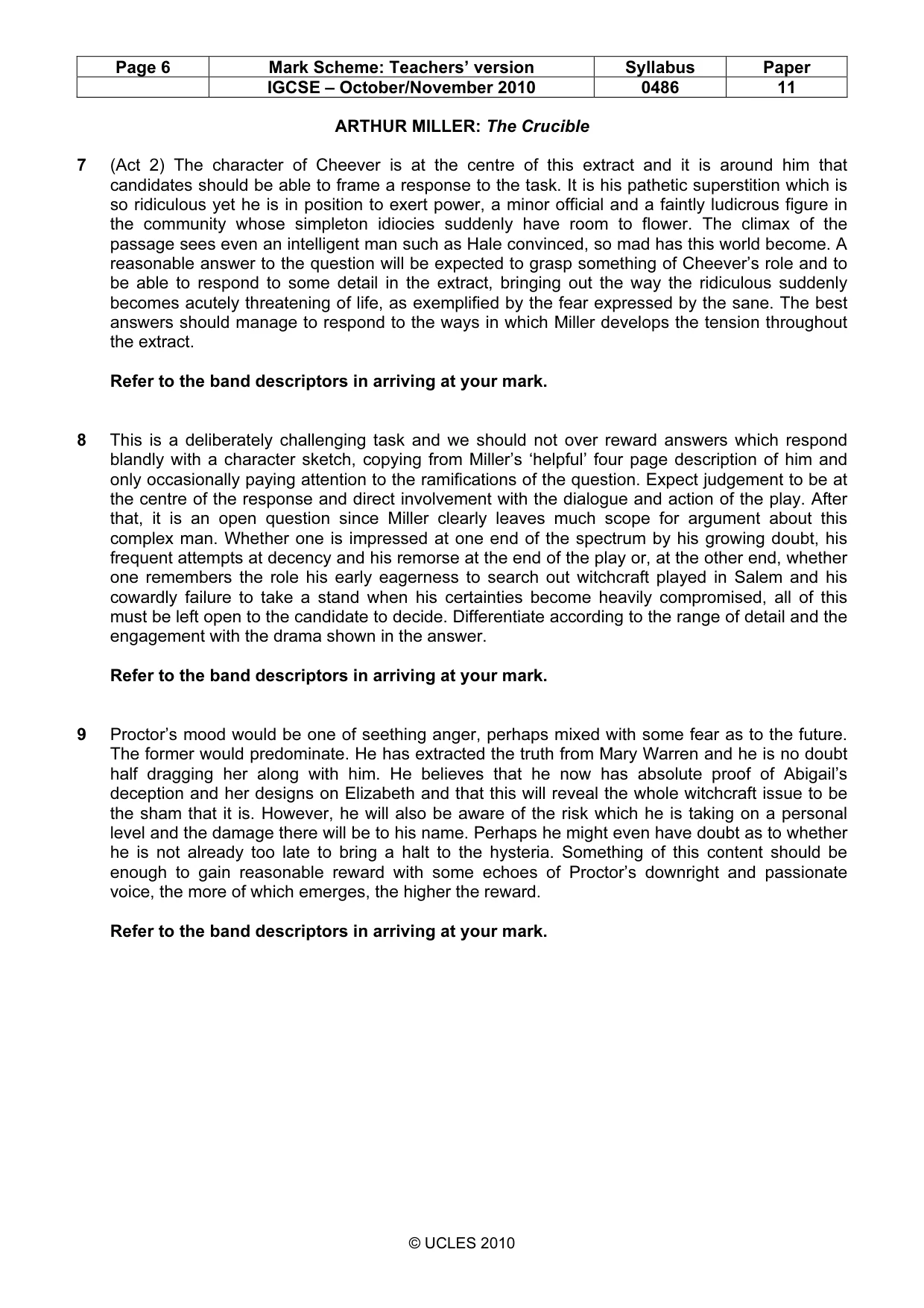 Mark scheme, page 6 of 17