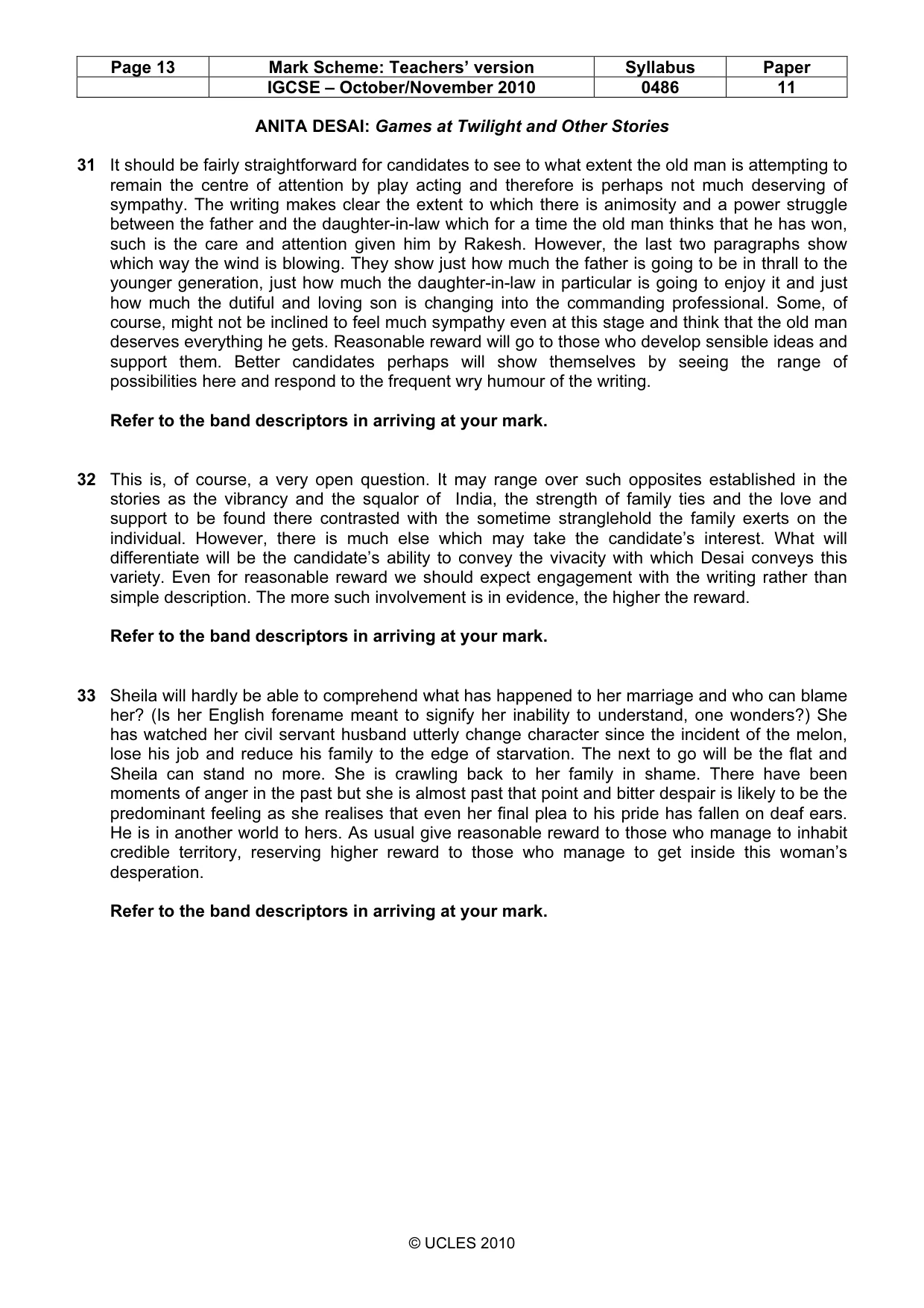 Mark scheme, page 13 of 17