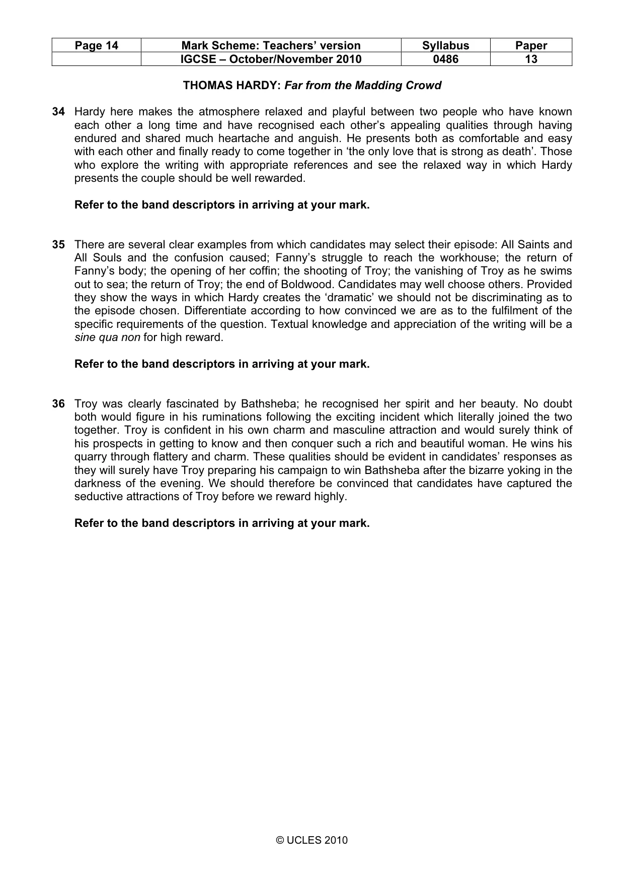 Mark scheme, page 14 of 17
