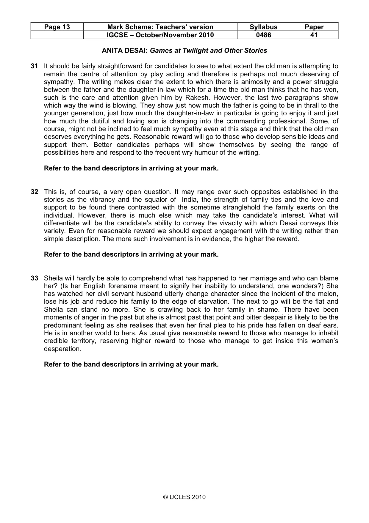 Mark scheme, page 13 of 17