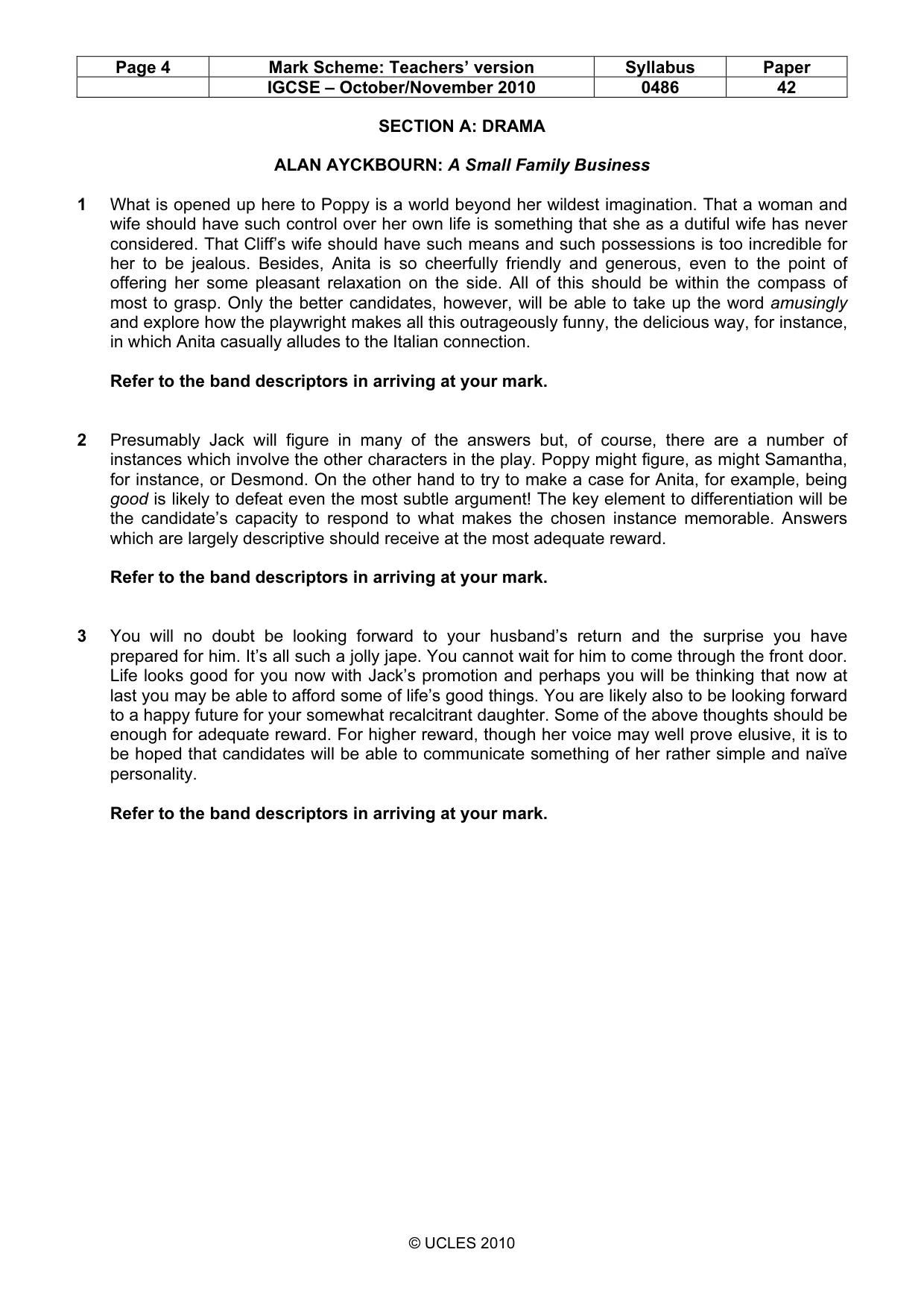 Mark scheme, page 4 of 17