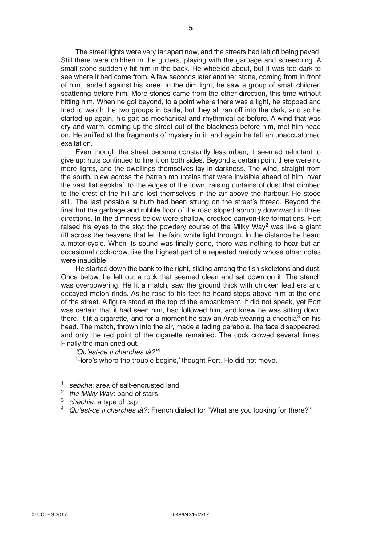 Cambridge IGCSE English - Literature 0486 2017 Feb/March Paper 4 · Variant 2 question paper, page 5 of 8