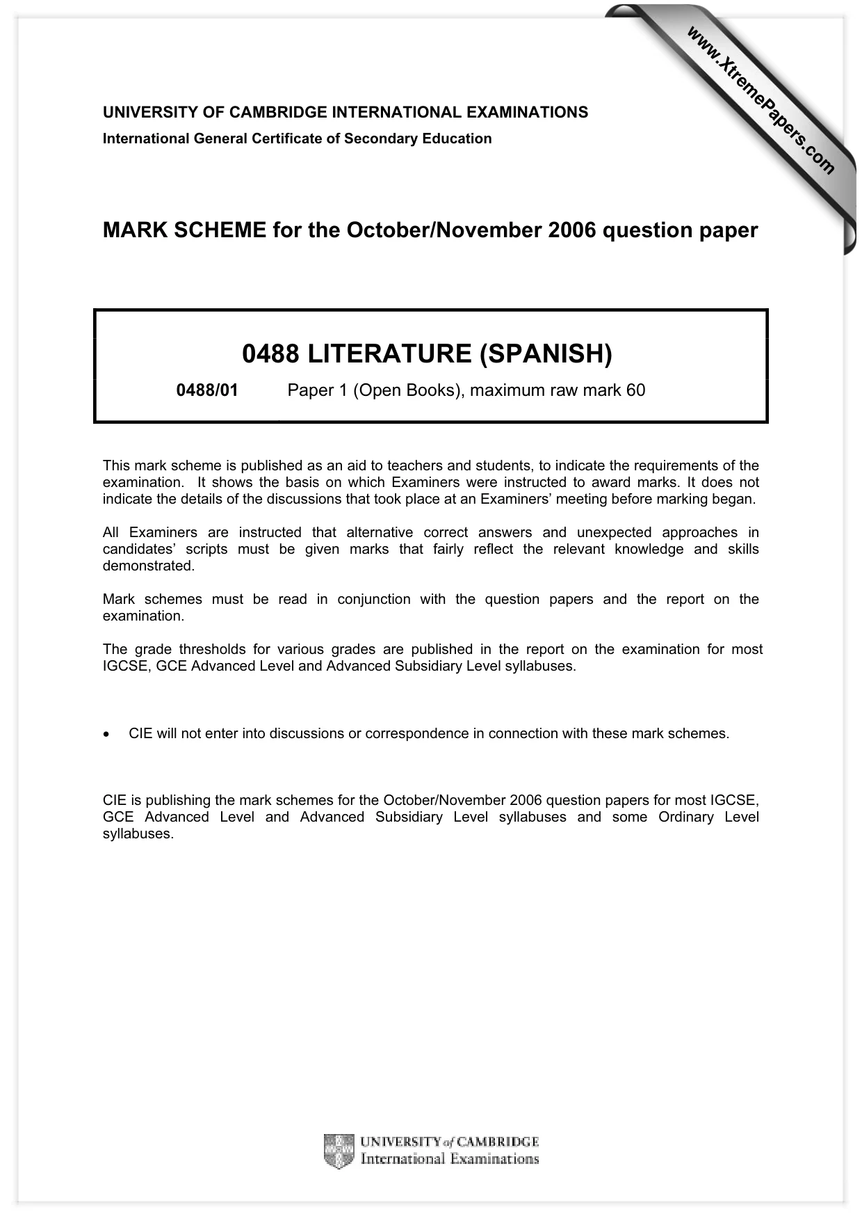 Mark scheme, page 1 of 11