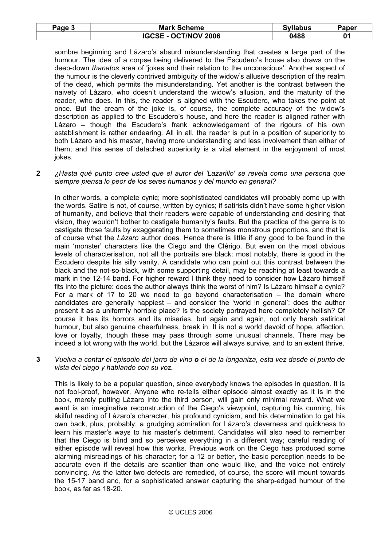 Mark scheme, page 3 of 11