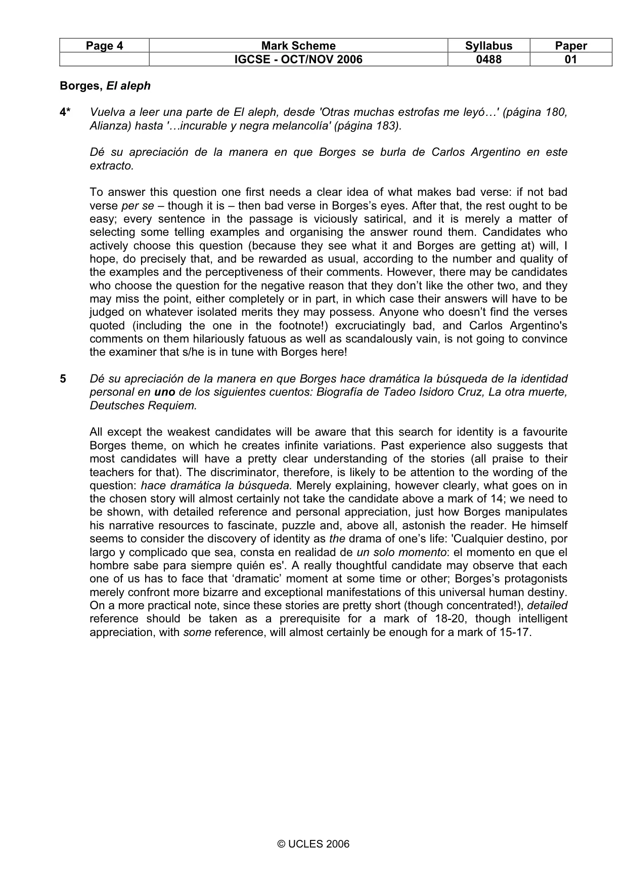 Mark scheme, page 4 of 11
