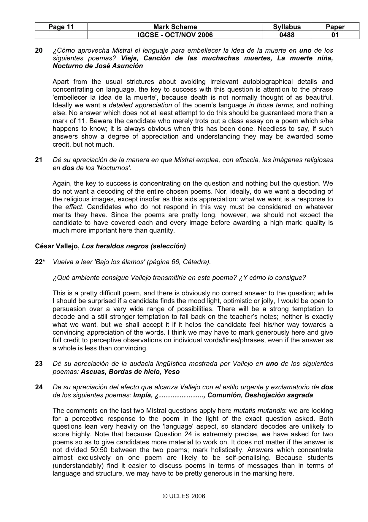 Mark scheme, page 11 of 11