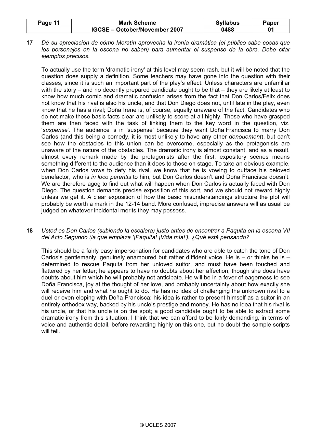 Mark scheme, page 11 of 13