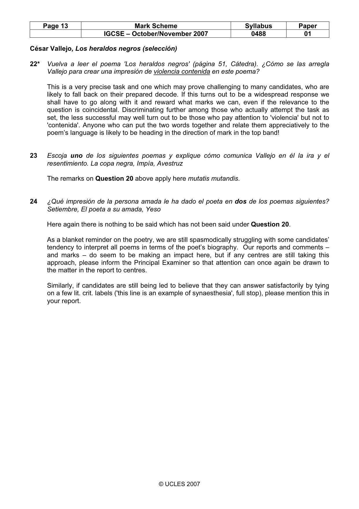 Mark scheme, page 13 of 13