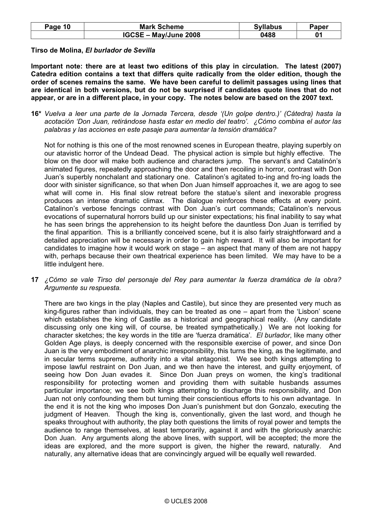 Mark scheme, page 10 of 12