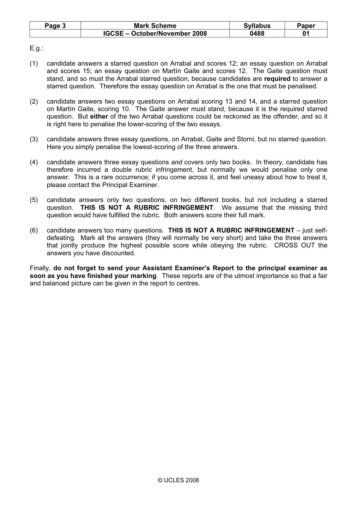 Mark scheme, page 3 of 15