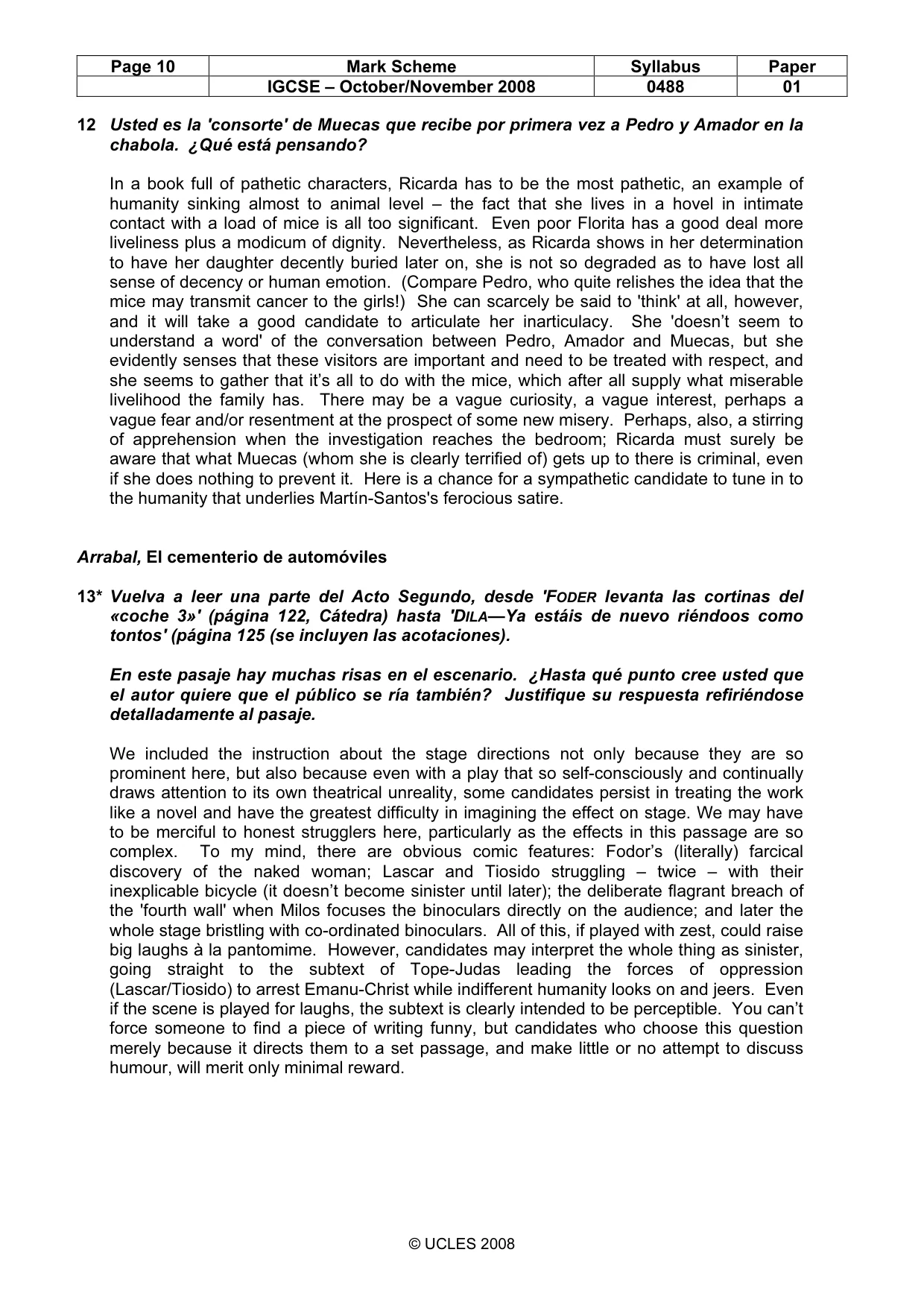 Mark scheme, page 10 of 15
