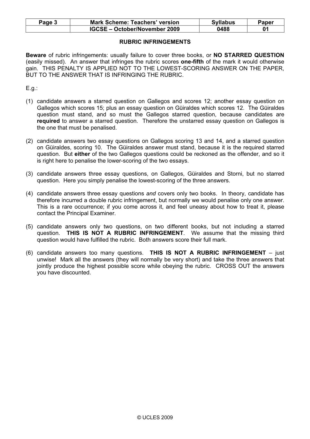 Mark scheme, page 3 of 12