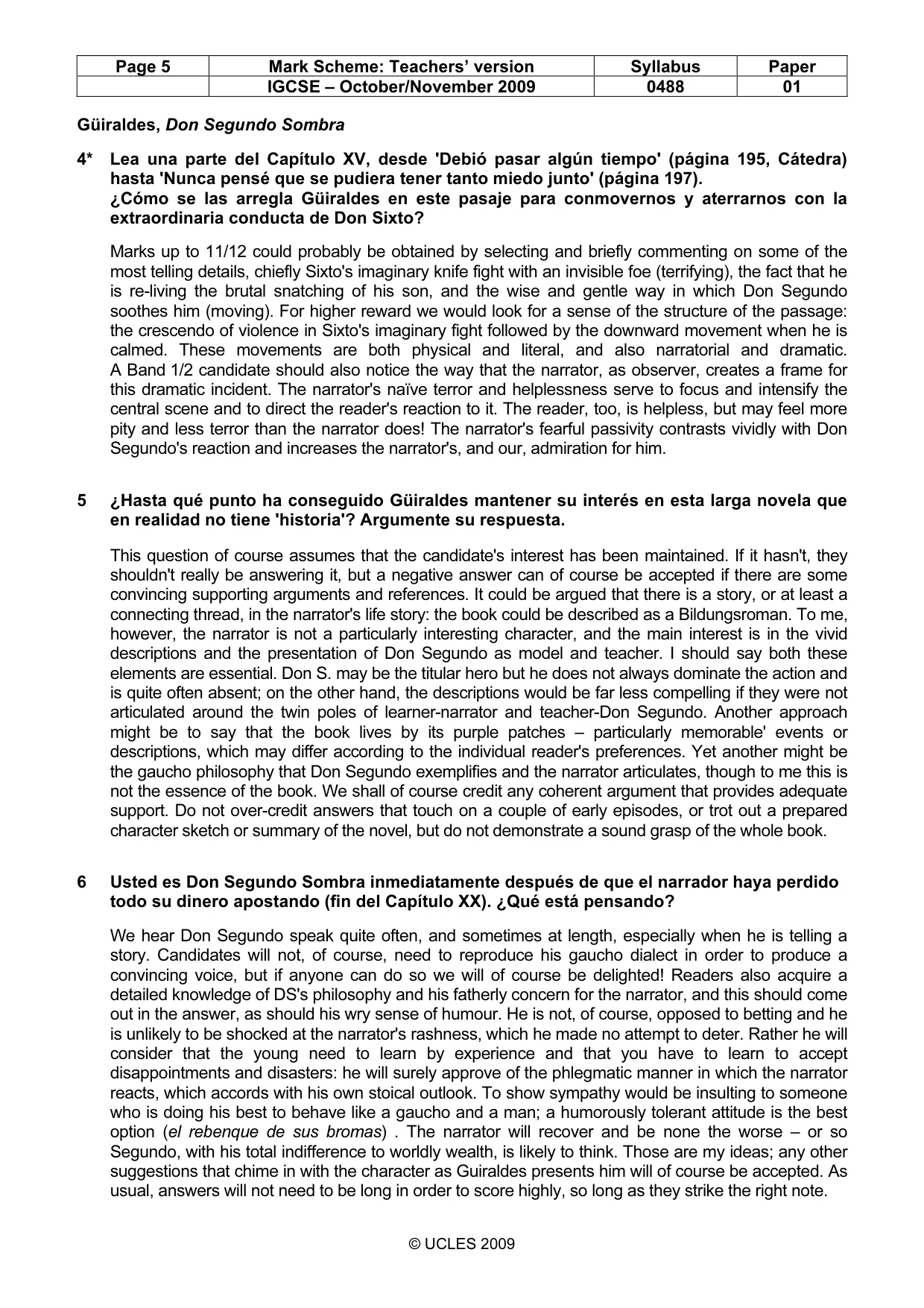 Mark scheme, page 5 of 12