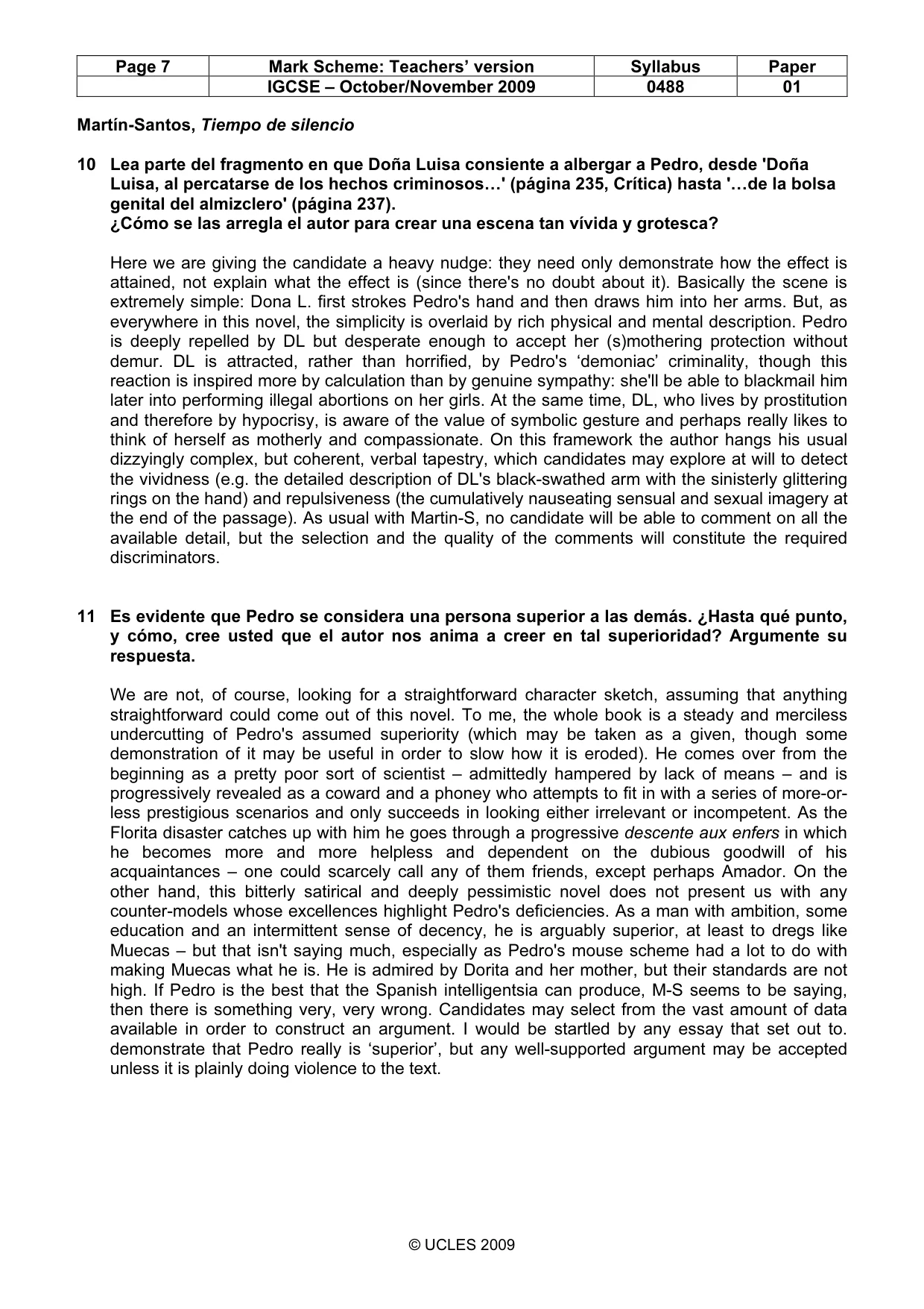 Mark scheme, page 7 of 12