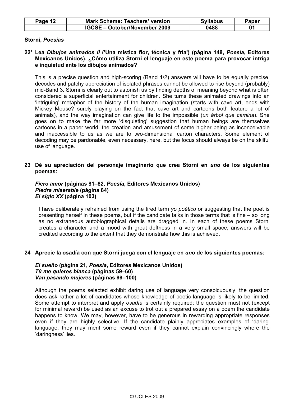 Mark scheme, page 12 of 12