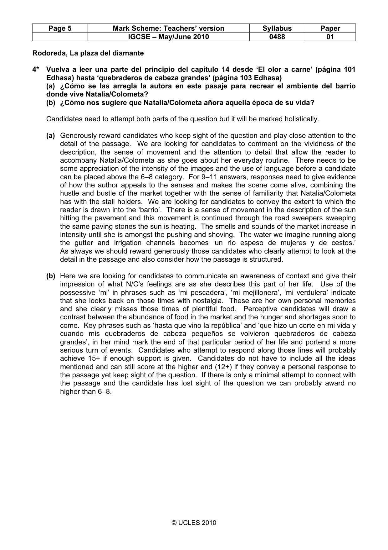 Mark scheme, page 5 of 17