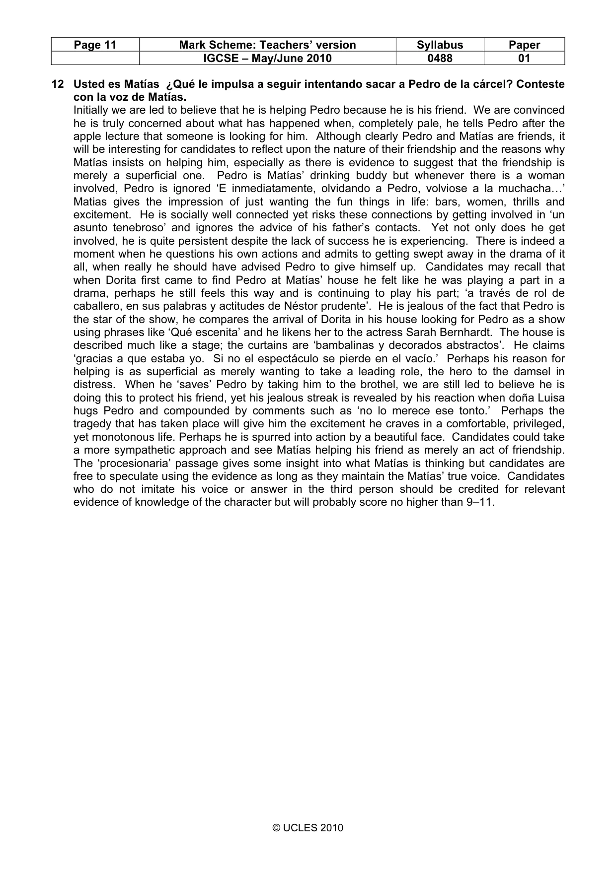 Mark scheme, page 11 of 17
