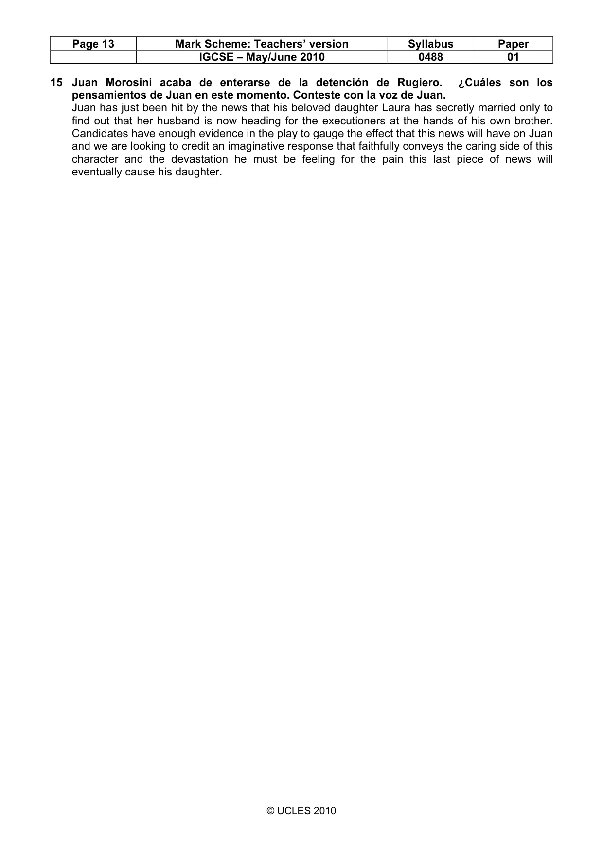 Mark scheme, page 13 of 17
