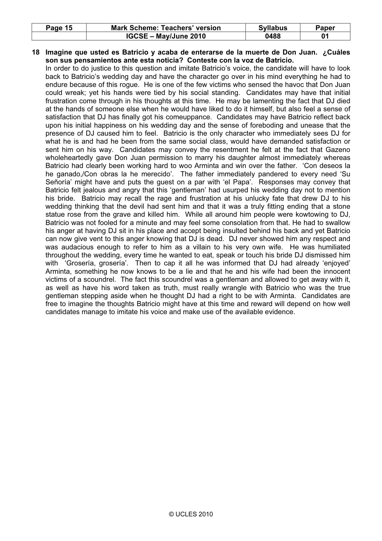 Mark scheme, page 15 of 17