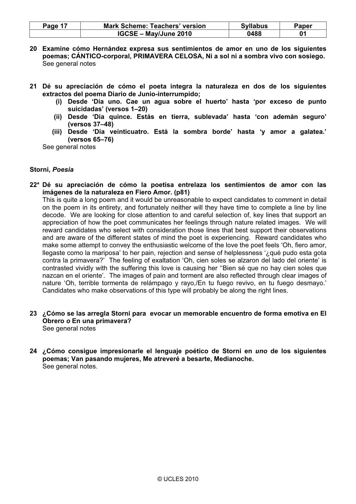 Mark scheme, page 17 of 17