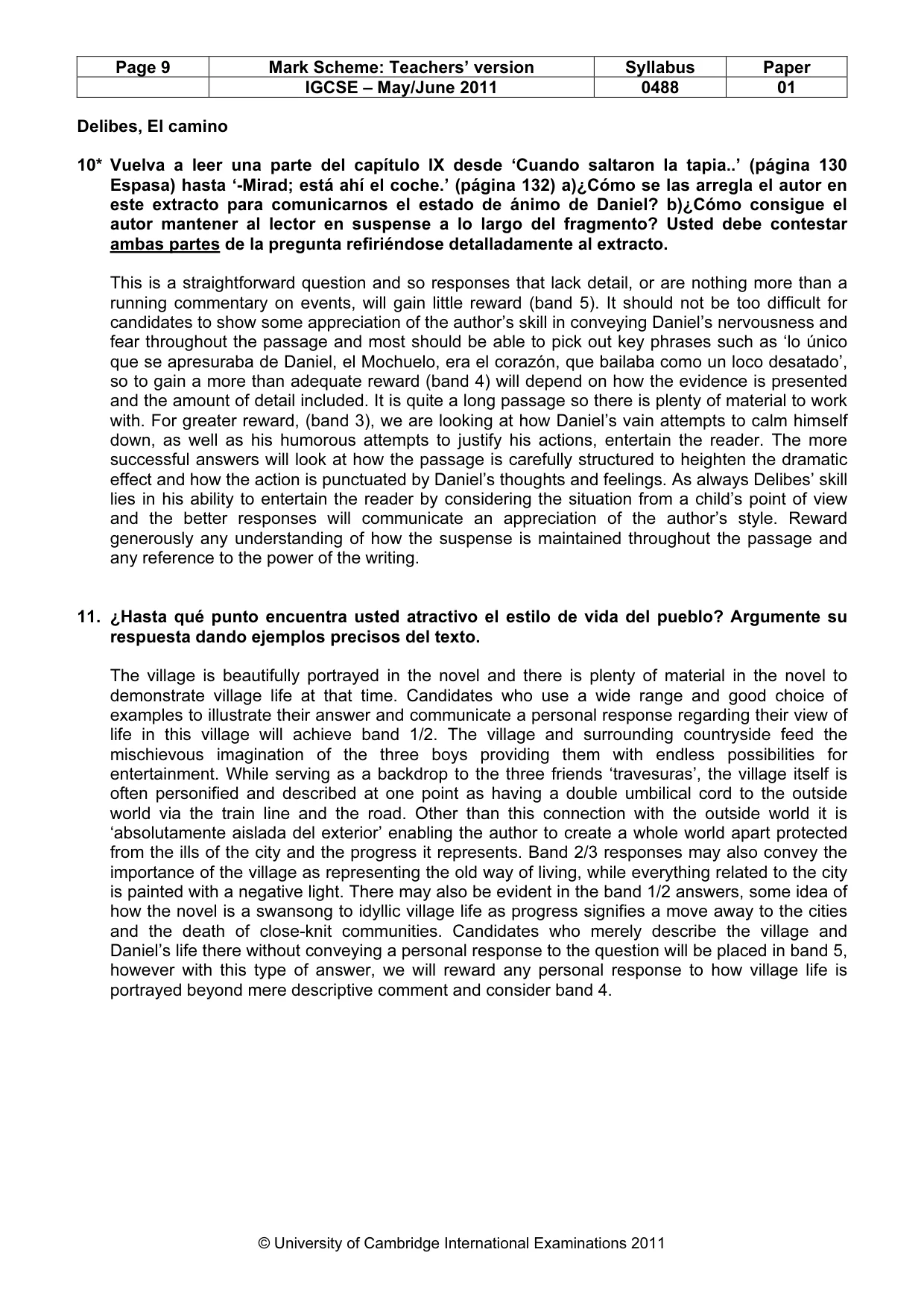 Mark scheme, page 9 of 18
