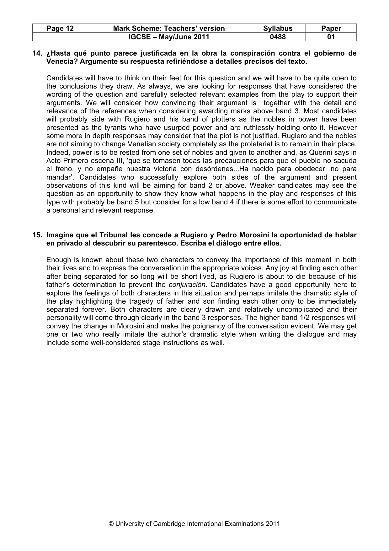 Mark scheme, page 12 of 18