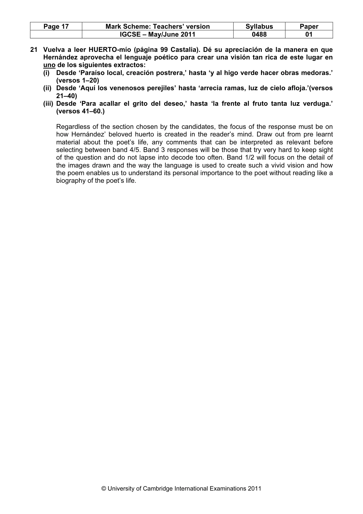 Mark scheme, page 17 of 18