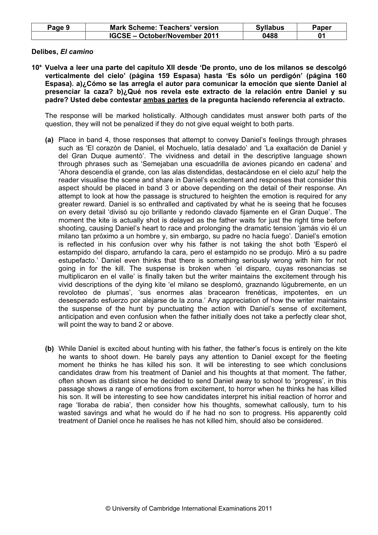 Mark scheme, page 9 of 16