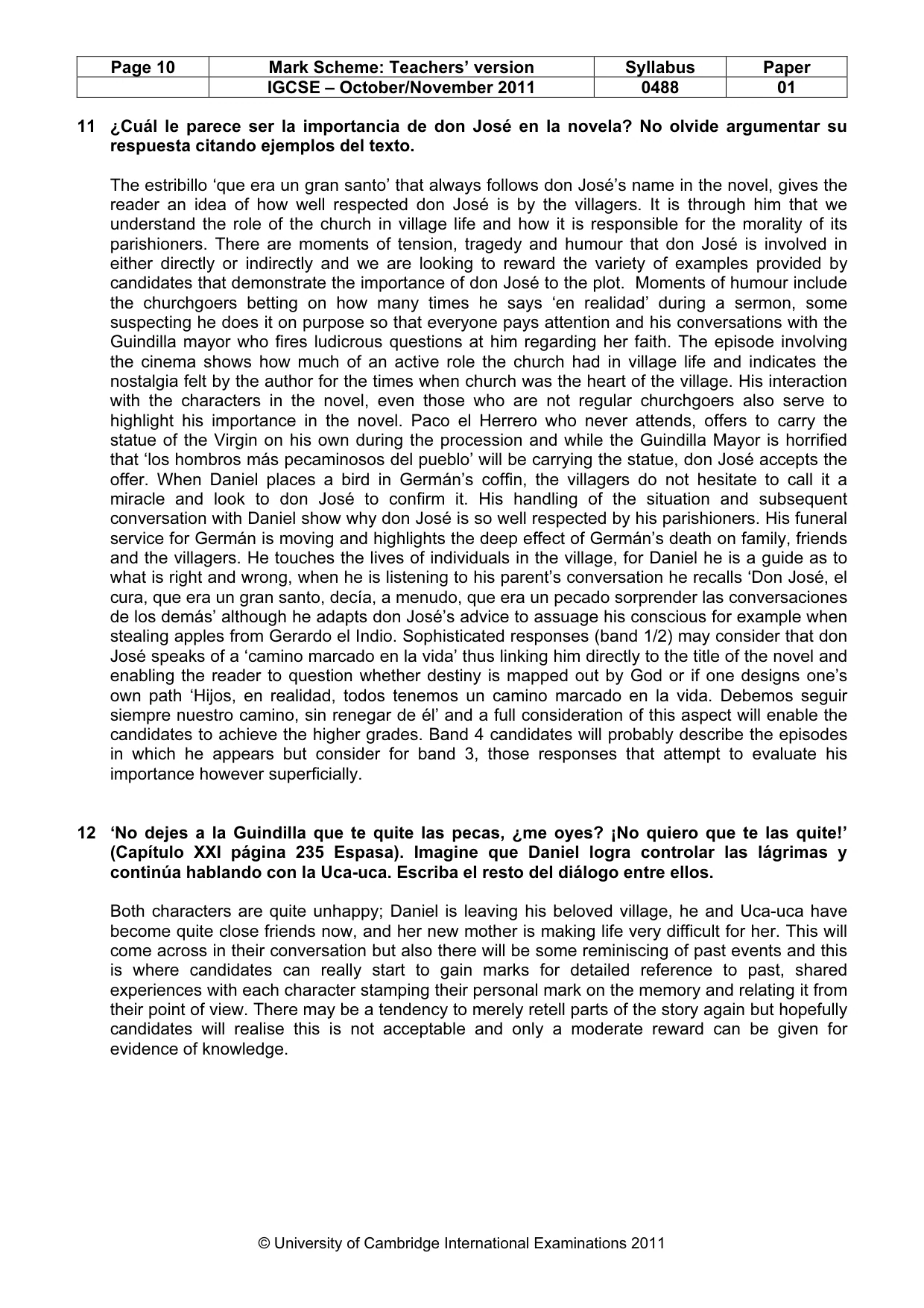 Mark scheme, page 10 of 16