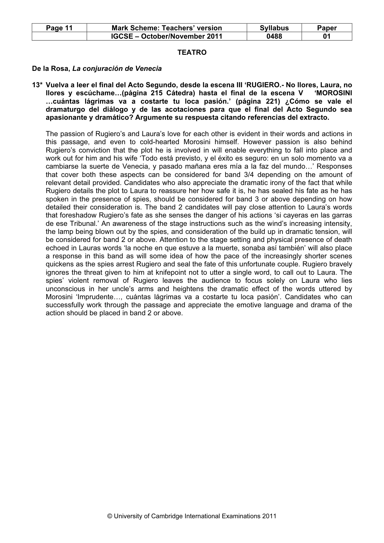 Mark scheme, page 11 of 16