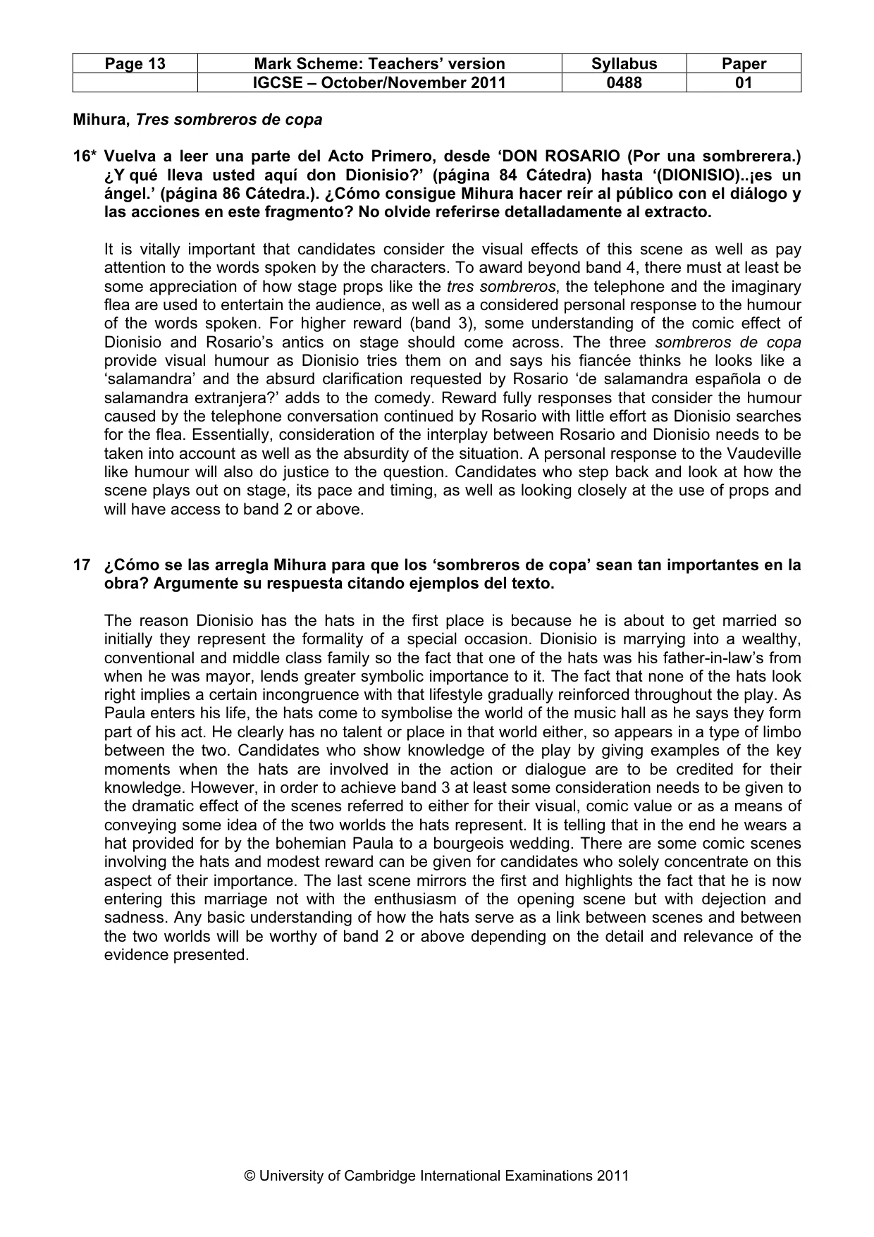 Mark scheme, page 13 of 16