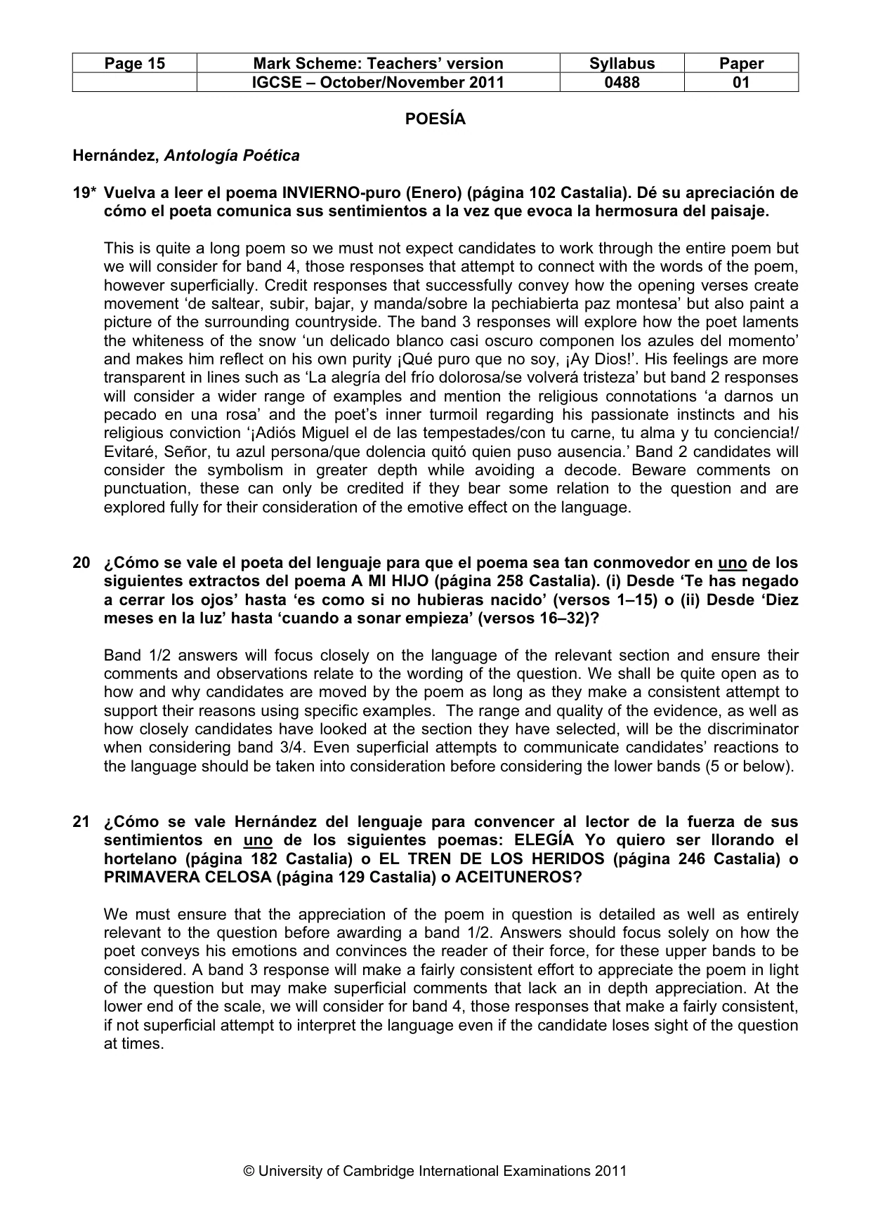 Mark scheme, page 15 of 16